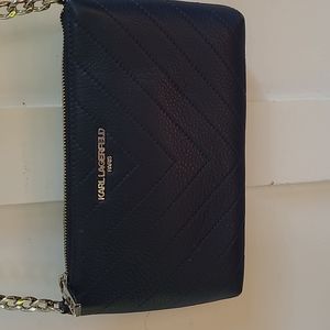 Crossbody leather Karl Lagerfeld bag